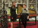 Katarzina and Julia by the harpsichord